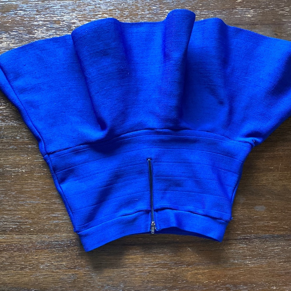 Blue mini skirt